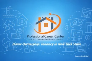 Home ownership and tenancy types in New York State explained by a NYS licensed real estate school